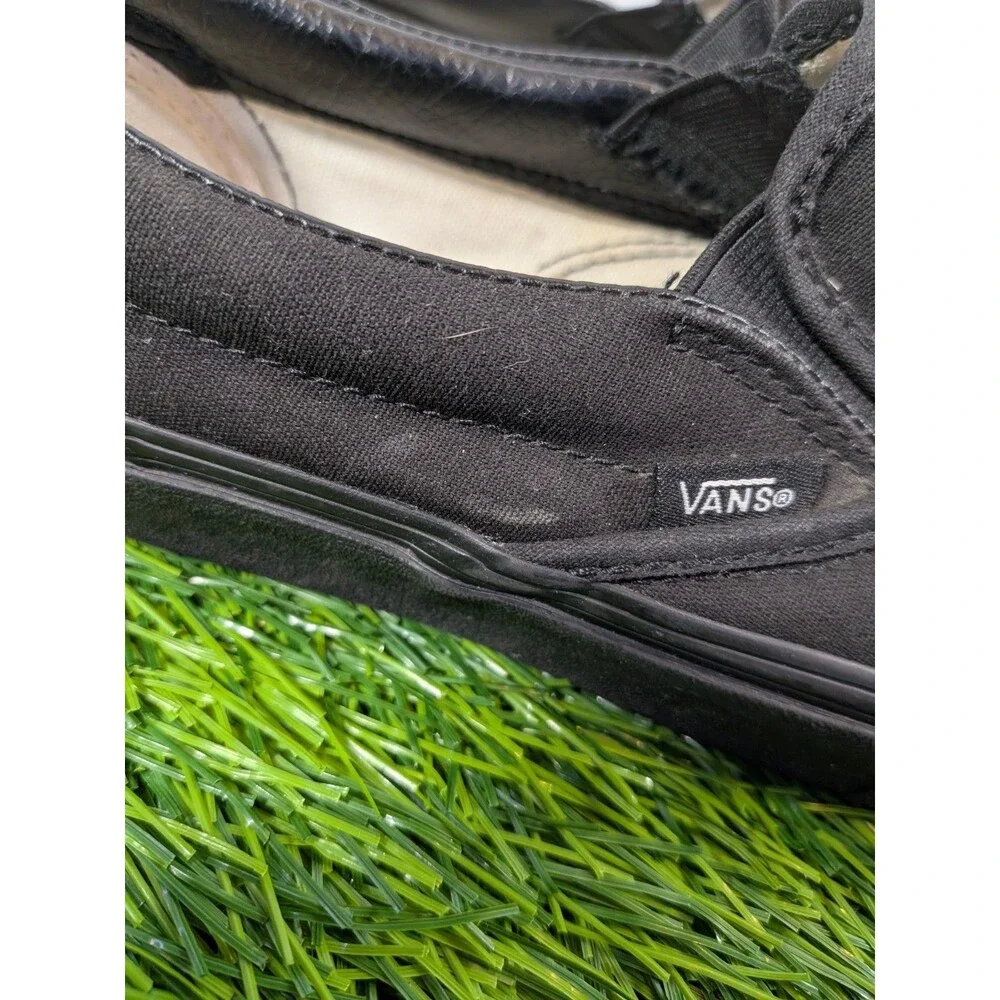 Vans Off The Wall  508731 Black Unisex Slip on Sneakers Shoes Mens 6 Women's 7.5